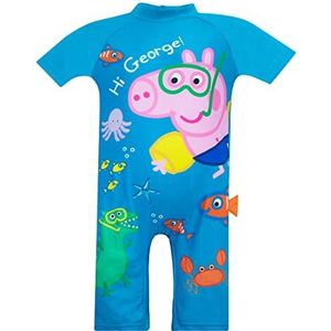 Peppa Pig Jongens Badpak George Pig Blauw 98
