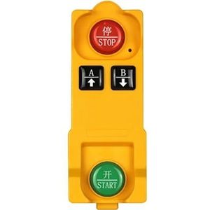 Industriële draadloze afstandsbediening 433.92 Hoist Crane Control 2/4 knoppen Kraan Industriële radiocontroller Waterdicht,Superstabiel Signaal(2 Buttons)