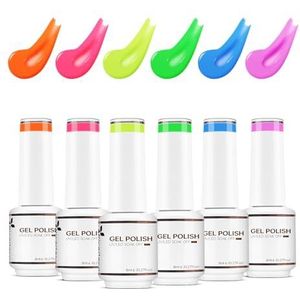 Nicedeco Gel Nagellak Set Semi Permanent Nail Gel UV LED Soak Off Cruelty-Free Gellak Set Kleuren 6 x 8ML Gift Set 3
