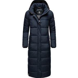 Navahoo Isalie Winterjas voor dames, gewatteerd, oversized met afneembare capuchon, XS-XXL, navy, L