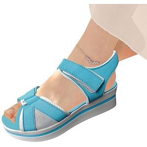 Sandalen met dikke zool voor dames | Casual schoenen met plateauzolen - Slijtvaste platte lage dikke zool sandalen strand voor strand Xinme