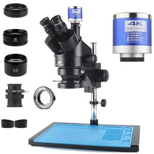 PCB Solderen Reparatie Lab Industriële 3.5-90X Simul-focal Trinoculaire Stereo Microscoop 4K 48MP 55MP USB Digitale VGA HDMI Camera(2K Dual output-01)