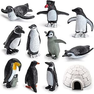 Pinguïn standbeeld speelgoed, 11 STKS PVC pinguïn beeldjes schattige simulatie oceaan dier pinguïn figuur model speelgoed kinderen cognieve dieren ornamenten