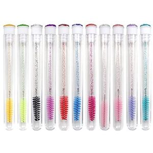 10Pcs Lash Extension Borstel Wands Diamant Lege Wimper Borstel Buizen Wegwerp Mascara Wand Wimper Borstels Wenkbrauw Applicator Make-up Tool Accessoires