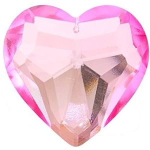 Prisma's en caleidoscoop component van kroonluchter met facet prisma, van kristalhart, kleur AB, decoratie thuis, optieksets voor wetenschapsklasse (kleur: 1 stuk 45 mm Pink Heart)