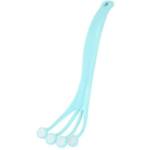 Ximan Siliconen voor de rug, rugdoucheborstel met zachte borstelharen, artefact voor het bad in de vorm van kippenvoeten, voor peeling en verbetering van de doorbloeding