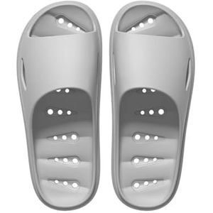 Pantoffels Mute snel drogende badslippers for heren for douche en huishoudelijk gebruik voor dames en heren(Gray,45 EU)