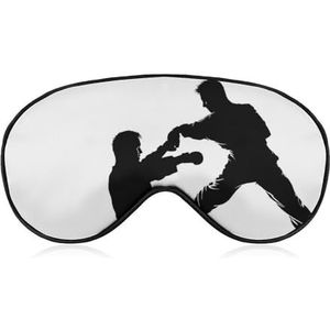 Zachte verduisterende slaap oogmasker kickboksen reizen ooghoezen nul oogdruk super lichtgewicht zijdezachte blinddoek met verstelbare riem voor vrouwen mannen