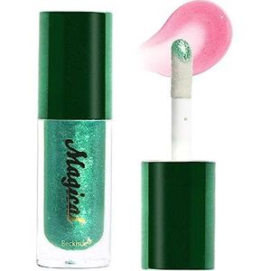 Glitterlipgloss - Lipkleur veranderende olie - Hydraterende lippenstift Groene temperatuurverandering Lipolie met glinstering voor lippen Tsuchiya