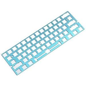 ANSI Geanodiseerd Aluminium Positionering Board Plaat Ondersteuning voor GH60 60% Toetsenbord DIY Ondersteuning Costar Stabilisatoren Cherry PCB Stabilisatoren (Cyan)