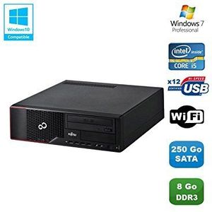 Fujitsu PC Esprimo E700 E90+ SFF Core i5-2400 3,1 GHz 8 GB 250 GB WLAN-brander W7 (gereviseerd)