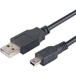 Vervanging IFC-400PCU USB2.0 5Pin Mini Usb-kabel Data Transfer Cord voor Canon PowerShot/Rebel/EOS/DSLR camera's en camcorders (1,5 m)