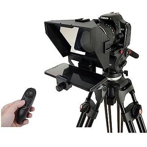 Teleprompter, Mini Teleprompter Portable Inscriber Mobile Artifact Video met afstandsbediening for telefoon en opname, Online onderwijs livestreaming(TT-3B)