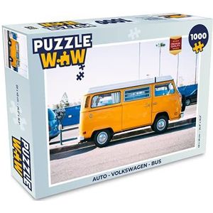 Puzzel Auto - Volkswagen - Bus - Legpuzzel - Puzzel 1000 stukjes volwassenen - legpuzzel voor volwassenen - Jigsaw puzzel 68x48 cm