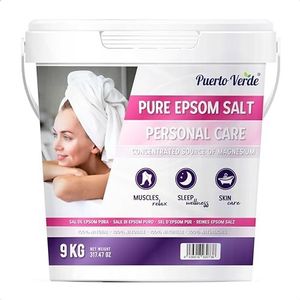 Puerto Verde • Puur Epsom Zout 9 Kg. Geconcentreerde bron van Magnesium. Badzout en Persoonlijke Verzorging. Snel Oplossende Epsomzout voor Spierontspanning en Goede Slaap. Spaanse Productie.