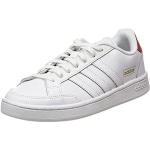 adidas Grand Court SE, dames gymschoenen, wit (Cloud White Cloud White Scarlet), 40 EU