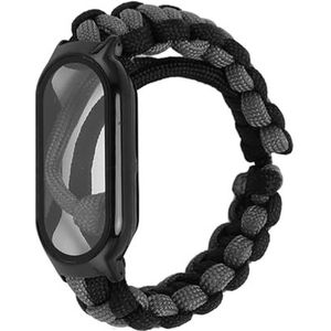 Horlogeband Elastische Vervangingsband, Unisex voor Buitenactiviteiten (Zwart grijs)