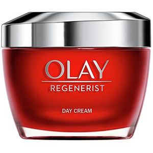 Olay Regenerist dagverzorging, voor vrouwen, hydrateert intensief en verstevigt de huid zichtbaar, dagcrème met aminopeptiden en vitamine B3, gezichtscrème voor dames, 50 ml