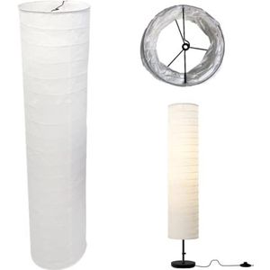 Lampenkap van papier, witte papieren kap, reservescherm voor staande lampen, tafellampafdekking voor bed, woonkamer, thuis, kantoor, feest