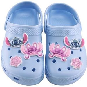 Disney Klompen Voor Meisjes, Lilo En Stitch Meisjesschoenen, Zomerse Kinderschoenen, Schattige Stitch Klompen, Blauw 33
