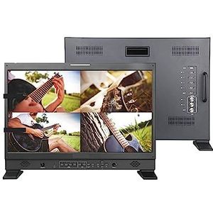 Cameramonitor, S21 21 inch Big Monitor 3G SDI 4K HDR Monitoring ondersteuning PBP/PIP UHD 3840x2160 Desktop Multi-screen