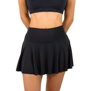 MYLILY Zwarte menstruatie-bikiniskirt | Bikini met rok | Dames zwemrok | Menstruatie zwemkleding voor tieners | Menstruatie bikini meisjes | Bikiniskirt | Herbruikbaar voor strand en zwembad (XXS)