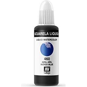 Vallejo Vloeibaar aquarel, 32 ml indigoblauw