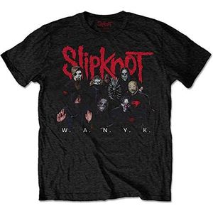 Slipknot Unisex T Shirt WANYK Logo (Backprint) (X Large) Zwart