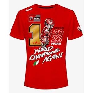 63 Bagnaia World Championship 2023 T-shirt voor heren (pak van 1)