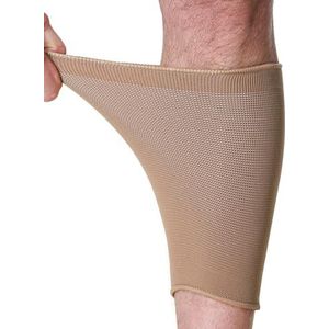 Neotech Care - Ondersteunende, elastische kuitbrace - elastische en ademende gebreide stof, medium compressie (Beige, 1 Stuk, Maat S)