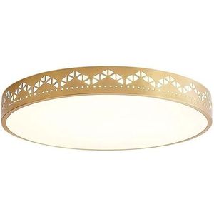 TONFON Moderne led-plafondlamp rond kantoordecoratie plafondlamp goud koper acryl plafondlamp for woonkamer slaapkamer eetkamer keuken studeerkamer gang kroonluchter(Size:50 * 4CM)