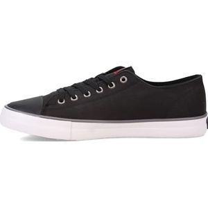 Ben Sherman Heren Hadley Lo Sneaker, zwart/houtskool/wit, 8.5 UK, Zwart Houtskool Wit, 41 EU