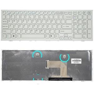 US Laptoptoetsenbord voor Sony voor VPC-EH voor VPCEH-serie VPCEH35YC EH38EC/W EH35YC EH38EC H3S3C CN1 PCG-71811L PCG-71811M zwart wit(US White 3 Screw)