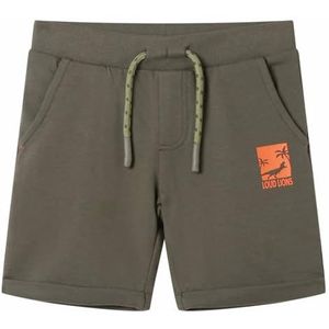 Kindershorts met trekkoord 116 donkerkaki, kinderkleding, jongenskleding, kinderbroek, kinderkled, meisjeskleding, leuke kinderkleding