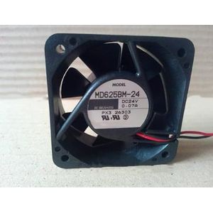 LMNCBVYA MD625BM-24 DC 24V 0.07A 60x60x25mm 2-Wire Fan - High Efficiency & Low Noise Solution