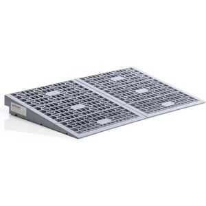 Wiltec - Oprijplaat voor Rolstoel - Hoogte 0-25/25-50/50-76 mm - Breedte 810 mm