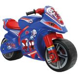 INJUSA - Winner Spidey loopmotor, voor kinderen van 4 tot 7 jaar, brede plastic wielen en draaggreep voor ouders, blauw en rood (niet-elektrisch)