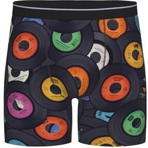Onderbroeken Vinyl Records Muziekalbum Boxer Shorts Gepersonaliseerde Boxer Shorts Comfort Heren Slips Voor Jongen, Man, Man, Ondergoed 1588, L