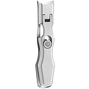 JINGYAN nagelknipper Draagbare Nail Fingernail Clipper Steel Breed Jaw Opening Anti Splash Fingernail Clippers Nail Cutter Manicure(Dark Gray)