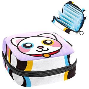 Maandverband Opbergtas, Draagbare Maandverband Opbergzak,5 (28), Meerkleurig, 4.7x6.6x6.6 in/12x17x17 cm