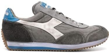 Diadora, Heren, Schoenen, Grijs, Maat: 41 EU Leer,