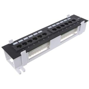 Rj45 CAT5 CAT5E Netwerk Patch Panel Muur Mount Rack Mount Beugel