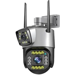 Beveiligingscamera - Draadloos - Buiten - 8MP - 4K - Dual Screen - Waterdicht - PTZ