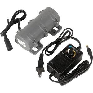 Trillingsmotor, Mini-vibratiemotor 12V/24V 3800rpm 10W for waarschuwingssystemen, massagebedstoel, snelheidsregulerende vibrator (met voeding), voor mechanische apparatuur(12V)