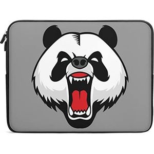 Angry Giant Panda Grappige Laptop Sleeve Draagtas Messenger Aktetas Beschermhoes voor 10/12/13/15/17 Inch