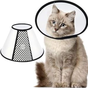 SUQ Huisdieren Beschermende Kraag, Elizabeth Beschermende Kraag Anti-Beet Likken Praktische Veiligheid Nek Cover, Kegelband Halsband Bijzondere Bescherming voor Katten, Kleine Honden(20-24cm)