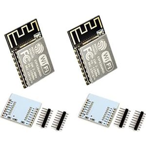 2pcs ESP-12S ESP12S ESP8266 Serial WiFi Module (Upgrade ESP-12) +Plate Expansion