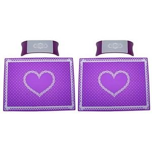 2 Nail Arm Rest en Mat Sets, Armsteun Kussen Voor Tech Hand Cusion, Kussen Acryl Nagels Siliconen Folding Art Manicure Gereedschap voor Salon (Paars)