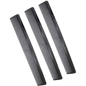 Xushengsheng Koolstofvezel haarsnijkam, professionele stylingkam van 20,5 cm, geschikt voor alle haartypes