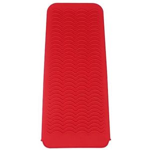 Krultang Siliconen Mat Hittebestendige Krultang Pouch Haar Stijltang Pad Hot Hair Tool, Rood